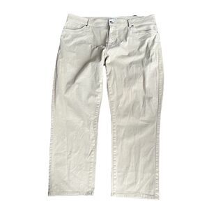 Peter Millar Sateen Classic Fit Pants Men's 42x32 (41x27)‎ Khaki Flat Front